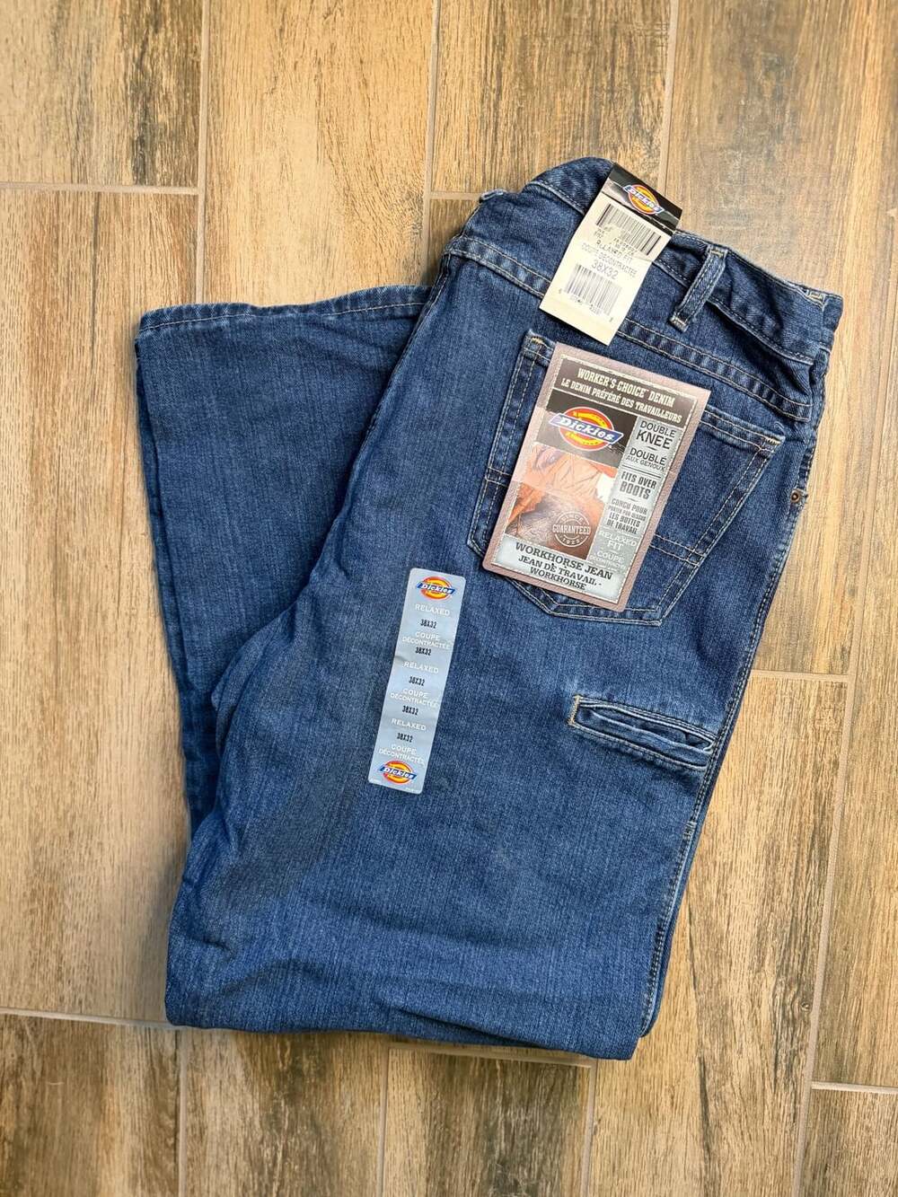 Dickies Workhorse Jean Size 38x32 Double Knee Relaxed Fit